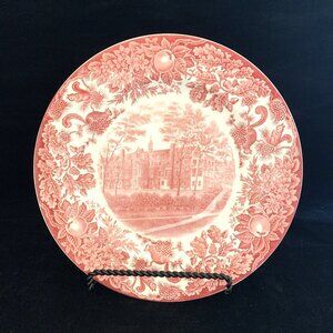 Wedgwood Pink St. Paul’s School The Infirmary Dinner Plate 1928 10 3/8”